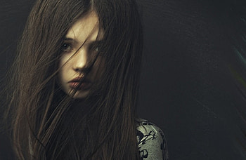 Dark Girl, model, hair, woman, brunette HD wallpaper