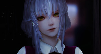 Beautiful, anime girl, art, blue hair HD wallpaper