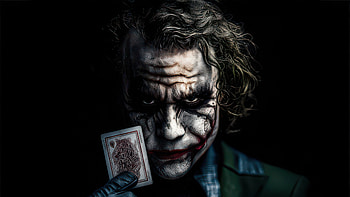 The Joker Psychotic Clown, joker, supervillain, superheroes, heath-ledger, artwork, digital-art, ai HD wallpaper