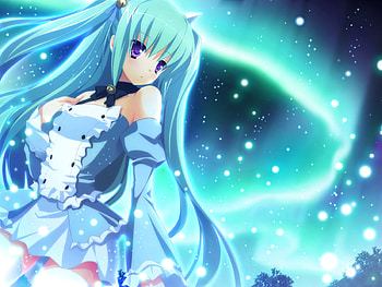 Hatsune Miku, blue, vocaloid, anime HD wallpaper