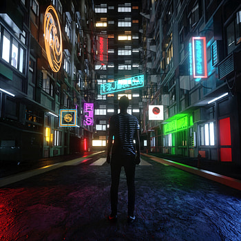 Night, City, Building, Lights, Dark, Silhouette, Street HD phone wallpaper