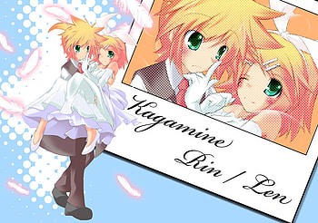 The Kagamine Twins, rin, kagamine, vocaloid, len HD wallpaper