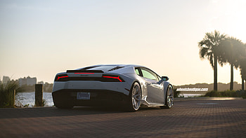 White Lamborghini Huracan Rear , lamborghini-huracan, lamborghini, cars HD wallpaper