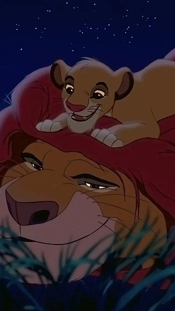 Best Lion King, Night Theme, Simba, Lion King HD phone wallpaper