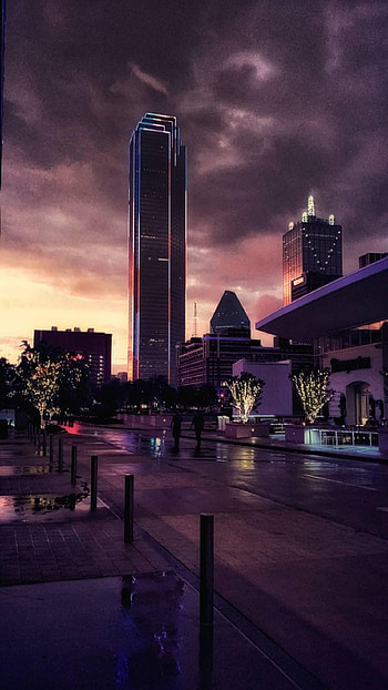 Dallas Texas, Urban metropolis, Skyline view, Modern architecture HD phone wallpaper