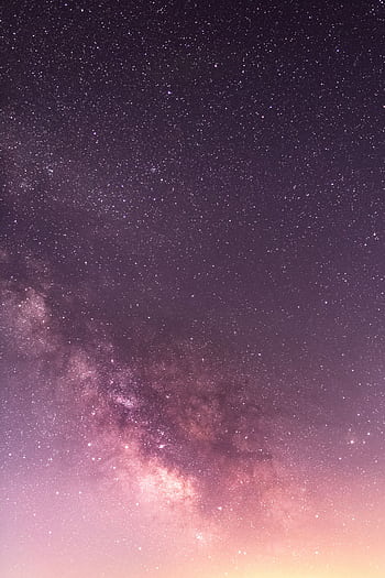A stunning view of the Milky Way in a starry night sky, perfect for dreamy landscapes. HD phone wallpaper