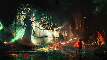 Magic: The Gathering, Gaming cards, Fantasy landscapes, Card illustrations HD wallpaper