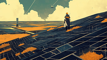Dystopian Future Solar Panel, dystopian, solar panel HD wallpaper