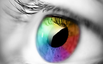 Colorful Eye, colorful, eye, rainbow HD wallpaper