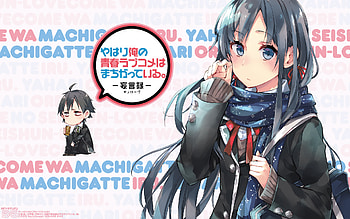 Yukino Yukinoshita, Anime, My Teen Romantic Comedy Snafu, Hachiman Hikigaya HD wallpaper