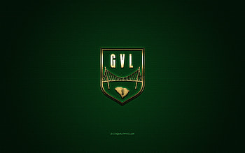 Greenville FC, American soccer club, yellow logo, green carbon fiber background, USL League One, soccer, Greenville, USA, Greenville FC logo HD wallpaper