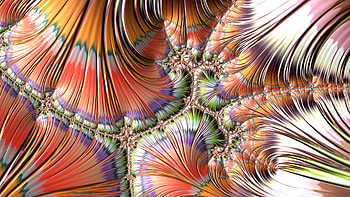 Fractal Art for your - Sashimi Corals, CGI, pattern, psychedelic, trippy, Abstract, fractal HD wallpaper
