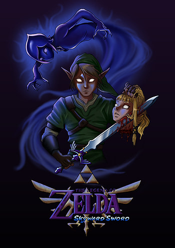 Skyward Sword poster, Artistic creation, Gaming homage, Zelda pride HD phone wallpaper