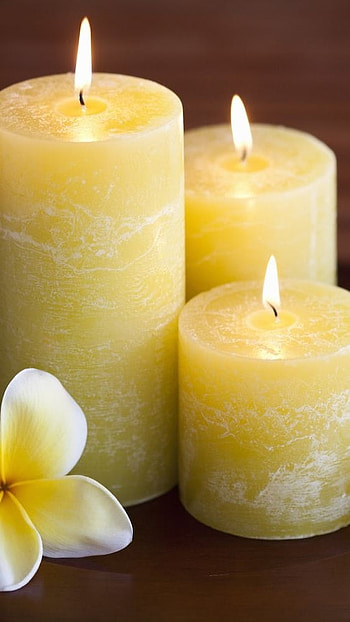 Candles , Decorative Candles, flowers HD phone wallpaper