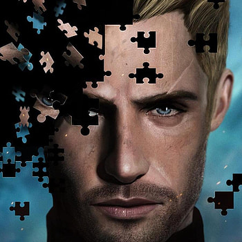 DC COMICS NEMESIS, 3d, art, man, face, digital art, puzzle, dc HD wallpaper