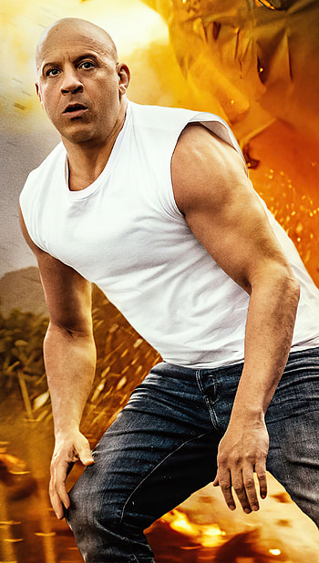 Vin Diesel, Dominic Toretto in Fast and Furious 9, Ultra HD phone wallpaper