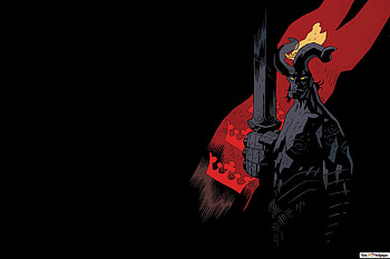Hellboy, art, music HD wallpaper