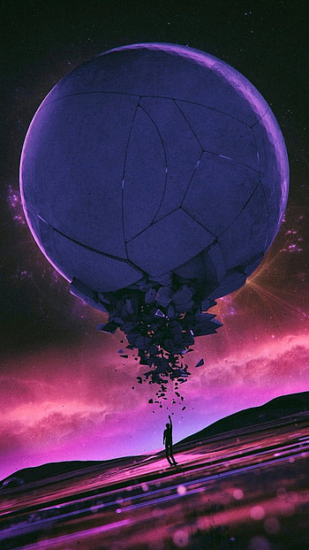 Cracked Orb — Sci‑Fi Planet , Sci Fi, planet HD phone wallpaper