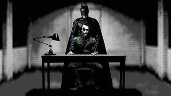 Batman And Joker, batman, superheroes, digital-art, artwork, joker HD wallpaper