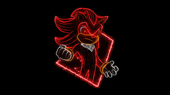 Shadow Larger Than Life, sonic-the-hedgehog-3, movies, sonic, 2024-movies, keanu-reeves, sonic-the-hedgehog, poster, shadow, artwork, art, digital-art, dark HD wallpaper