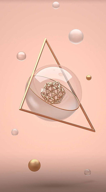 Geometric shapes, Pink, cute, triangle HD phone wallpaper