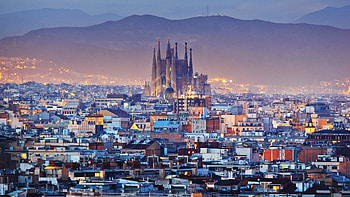 Cityscape, Barcelona HD wallpaper