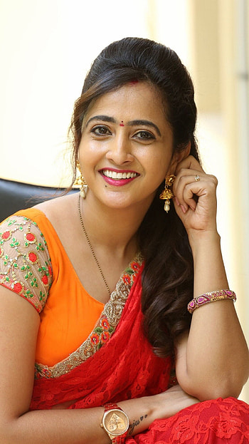 Lasya Manjunath, telugu actress, anchor HD phone wallpaper