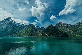 Lake Lucerne, Switzerland, Alps, Summer, Europe HD wallpaper