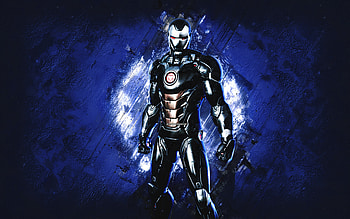 Fortnite War Machine Skin, Fortnite, main characters, blue stone background, War Machine, Fortnite skins, War Machine Skin, War Machine Fortnite, Fortnite characters HD wallpaper