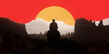 Red Dead Redemption 2, 2021, silhouette HD wallpaper
