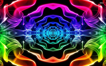 Psychedelic multicoloured , Abstract, Multicoloured, Psychedelic, 3D HD wallpaper