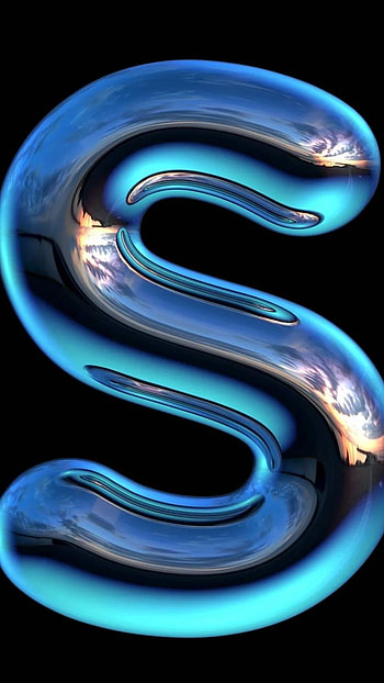 S For Lively, Blue, Letter S HD phone wallpaper