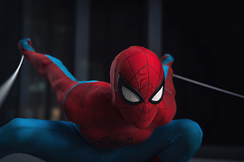 Spiderman In Action, spiderman, superheroes, artist, artwork, digital-art HD wallpaper