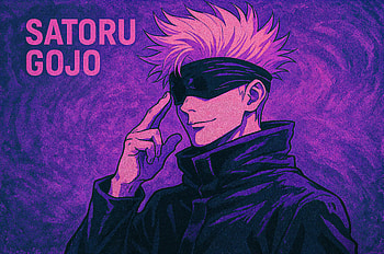 Satoru Gojo, Purple Anime, Jujutsu Kaisen HD wallpaper
