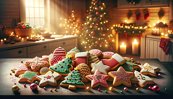 Holiday Cookie Delight - Festive, holiday cookies, holiday baking HD wallpaper