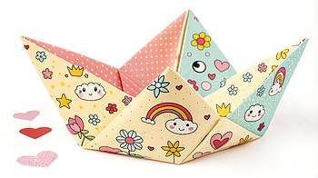 Charming Origami Delight: Ultra, origami, paper boat, crafts HD wallpaper