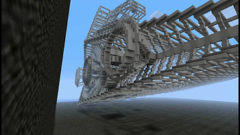 Minecraft Megaproject - Imperial Star Destroyer Part 1 HD wallpaper
