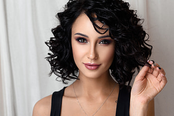 Curly Hair Girl , curly-hairs, girls, model HD wallpaper