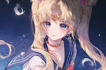 Sailor Moon, Usagi Tsukino, Anime beauty, Dreamy blue eyes HD wallpaper