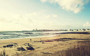Nature, Sky, Sand, Shore, Bank HD wallpaper