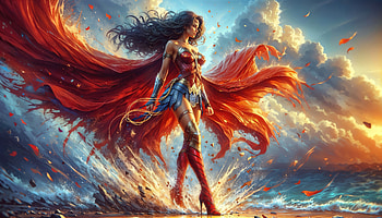 Wonder Woman The Starry Defender, wonder-woman, superheroes, artist, artwork, digital-art, deviantart HD wallpaper