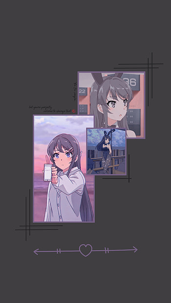 Mai Sakurajima, art, cartoon HD phone wallpaper