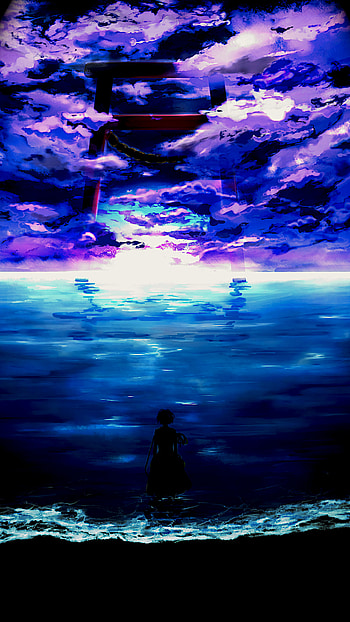 Momiji, torii, cloud, Anime, Touhou HD phone wallpaper
