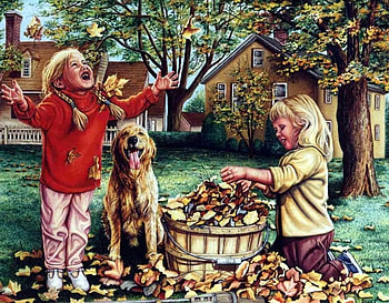 LOVE AUTUMN !, kids, autumn, leaves, fall HD wallpaper