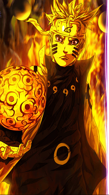 Yellow Naruto, anime, naruto uzumaki HD phone wallpaper