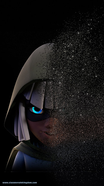 clash royale, glasses, electric blue HD phone wallpaper