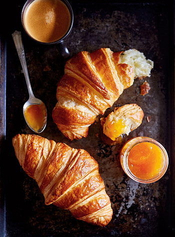 Butter croissants, Flaky layers, Perfectly golden, Gourmet bakery delight HD phone wallpaper