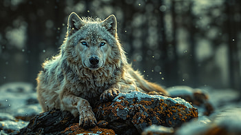 Winter Wolf: Majestic Frostbound Guardian in, wolf, winter HD wallpaper