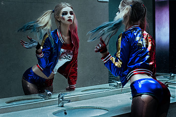 Harley Quinn Cosplay , harley-quinn, cosplay, supervillain, behance HD wallpaper