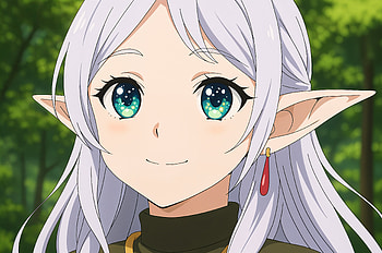 Frieren: Beyond Journey's End - Stunning Ultra, Frieren (Frieren: Beyond Journey's End), Frieren: Beyond Journey's End, Anime, elf, smiling, smiling anime HD wallpaper